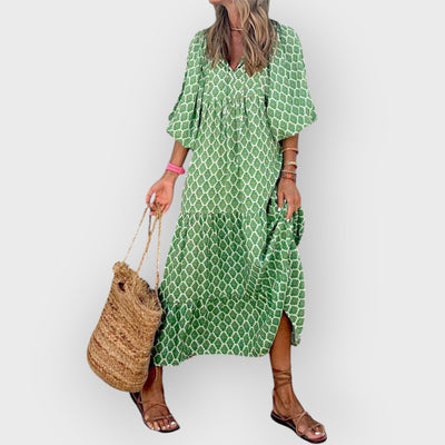 Bohemian Printed Maxi Dress