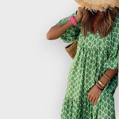 Bohemian Printed Maxi Dress