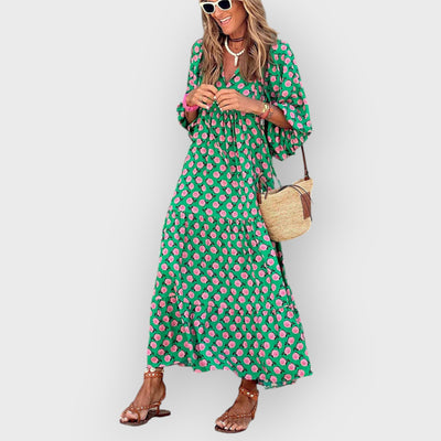 Bohemian Printed Maxi Dress
