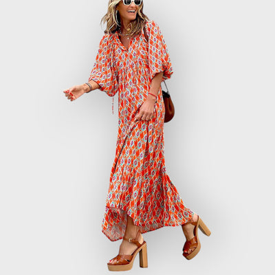 Bohemian Printed Maxi Dress