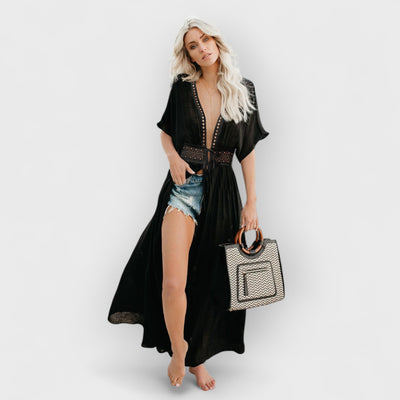 Beach Vacation Kimonos Long Sun Protection Cover Ups