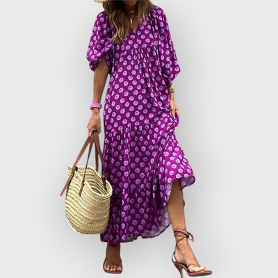 Bohemian Printed Maxi Dress