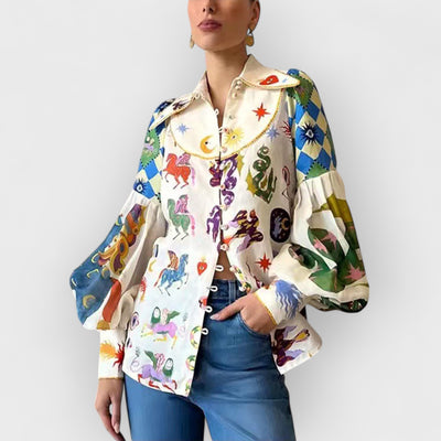 Balloon Sleeve Elegant Shirt