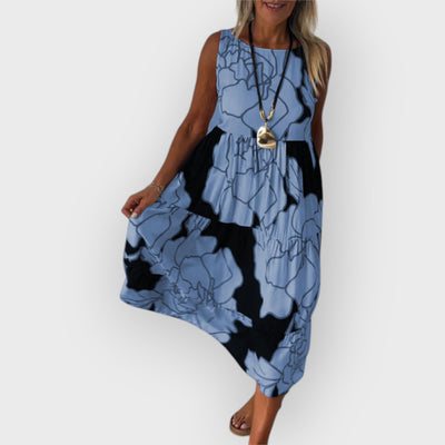 Aveline Stylish Dress With Floral Pattern
