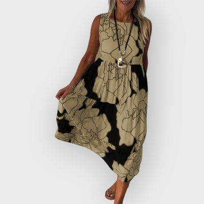 Aveline Stylish Dress With Floral Pattern