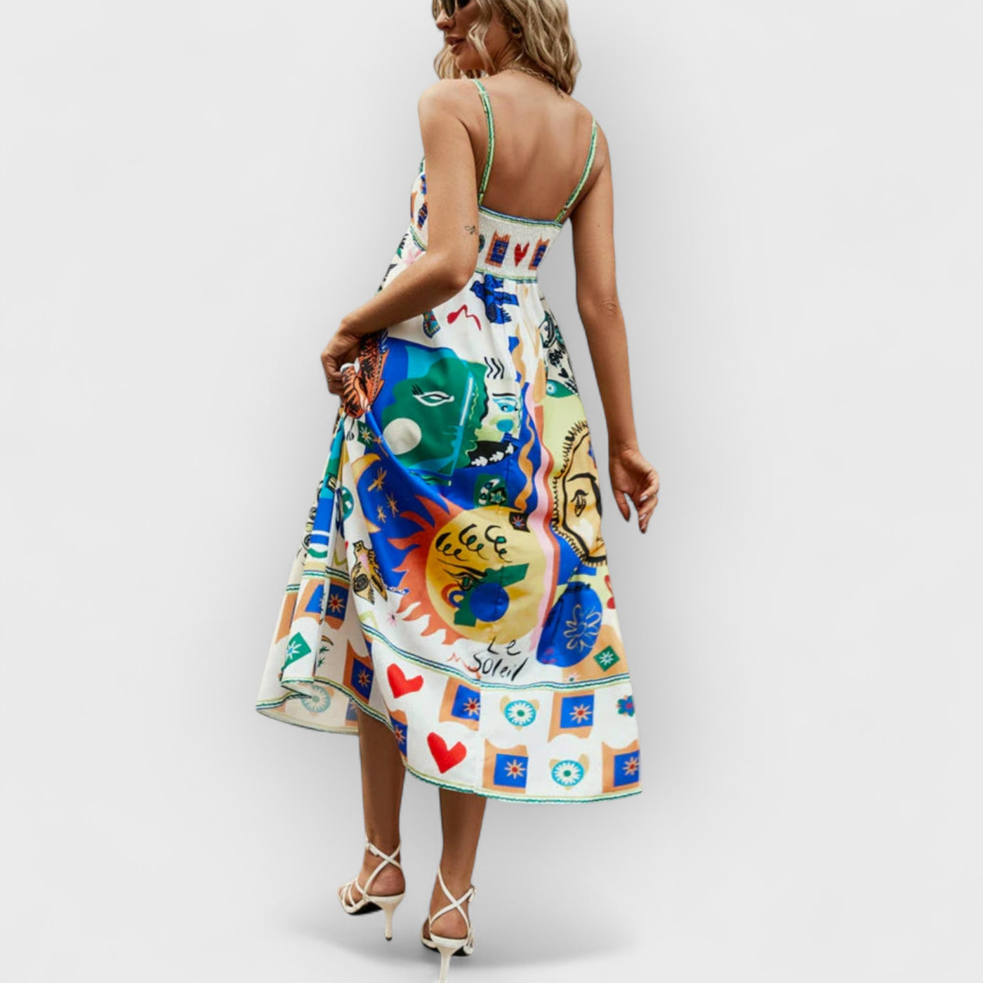 Printed Sleeveless Vacay Dress