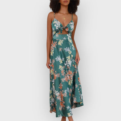Dreamers Midi Dress - Green Floral