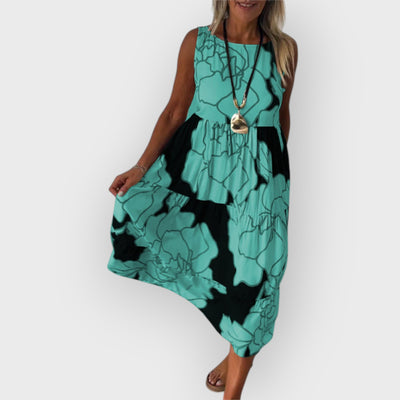 Aveline Stylish Dress With Floral Pattern