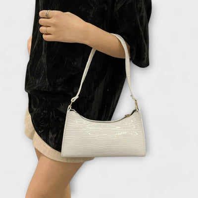 Mira Glossy Leather Tote Bag