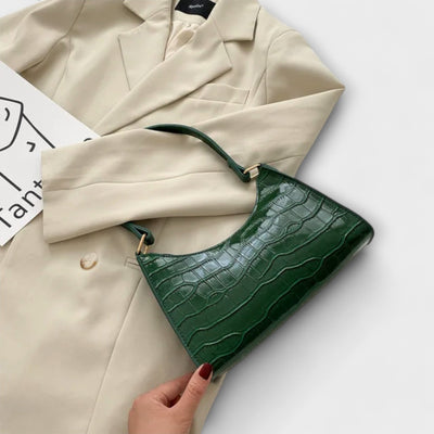 Mira Glossy Leather Tote Bag