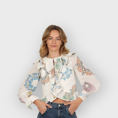 Quilted Bodice Table Cloth Blouse