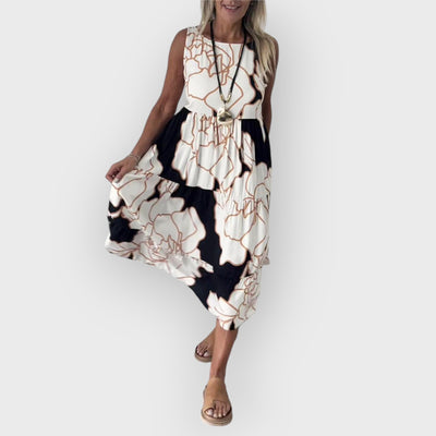 Aveline Stylish Dress With Floral Pattern