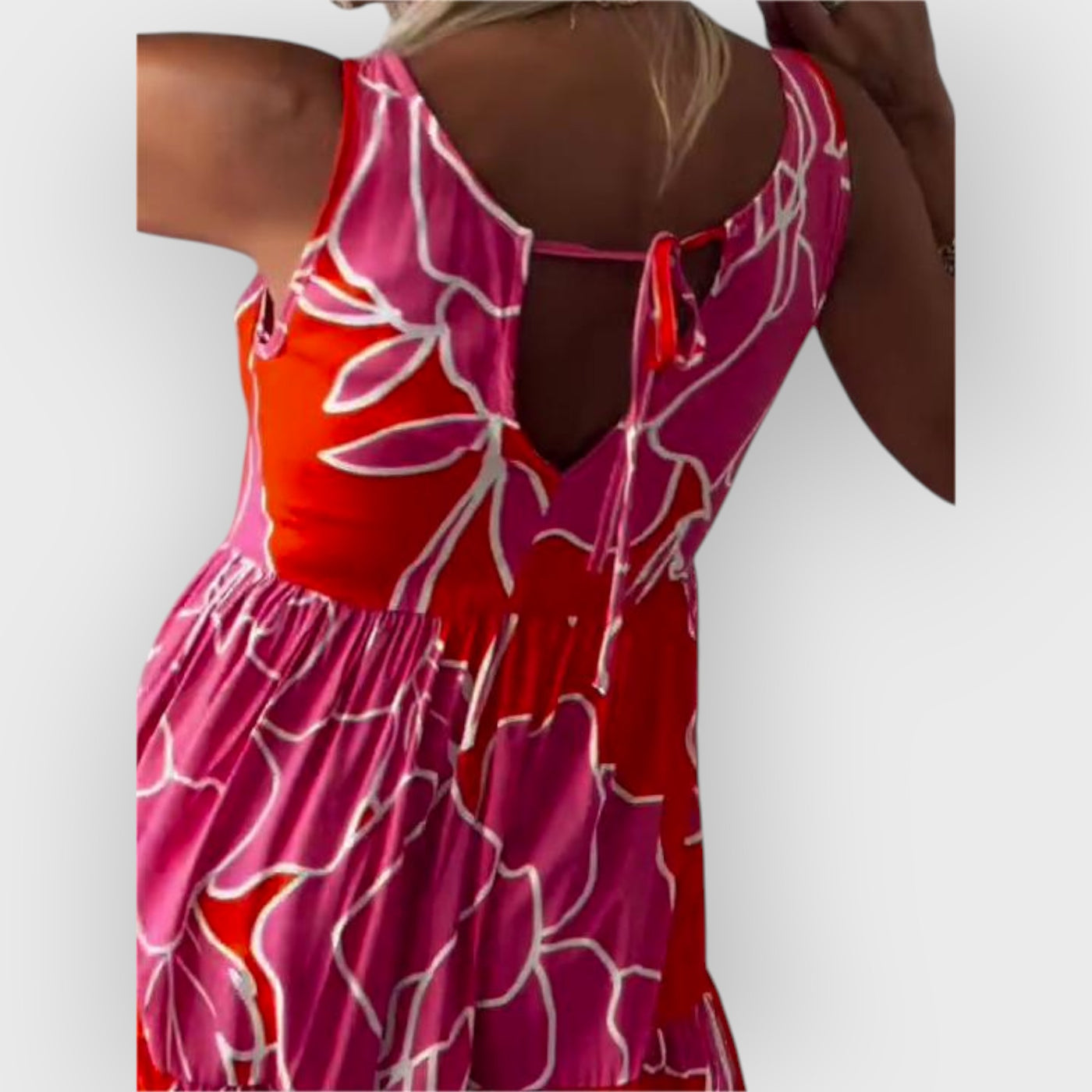 Aveline Stylish Dress With Floral Pattern