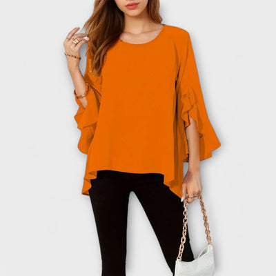 Aria - The Perfect Spring Blouse with Round Neckline