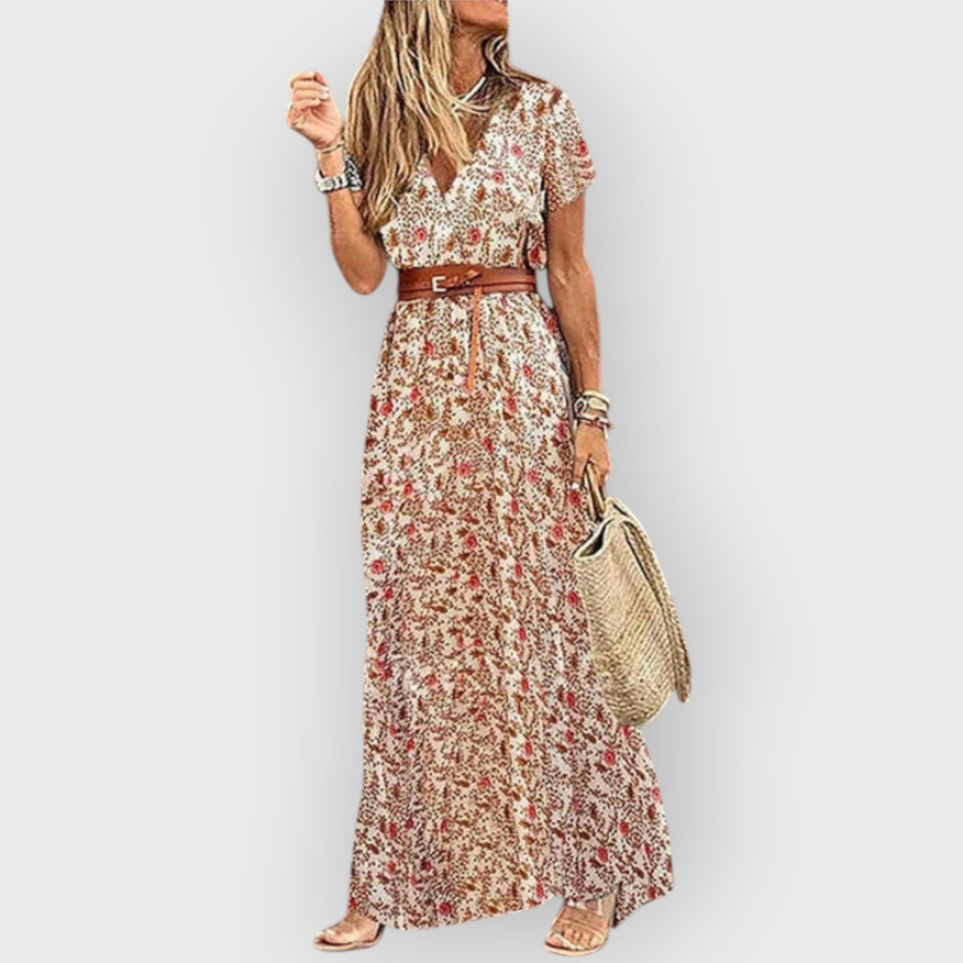 Avery Festive Boho Maxi Dress