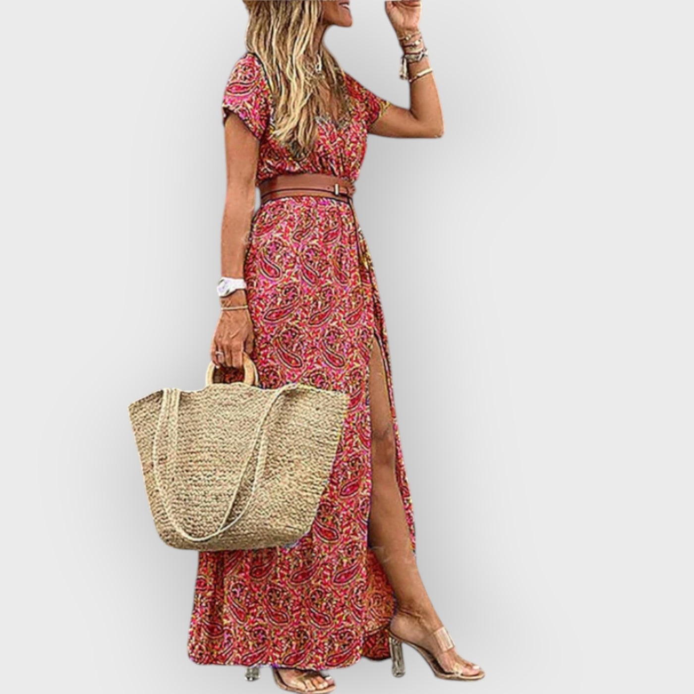 Avery Festive Boho Maxi Dress