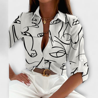 Blouse with Classic Collar